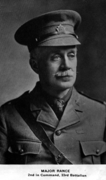 Major Rance, 2nd in command of 33rd Bn.