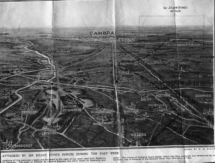 Rumpled picture of Cambrai Battlefield. This is where BRK/RRK was shot on Sept 30, 1918.