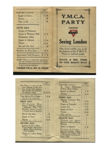YMCA Party card with prices in 19180208 letter.