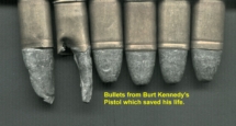 Bullets from Colt Pistol that probably saved BRK's life.