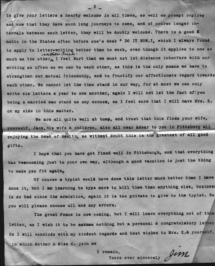 Jim Kinsella letter of Apr 30, 1919, page 2.