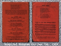 Hospital Program from Dec 7, 1918.