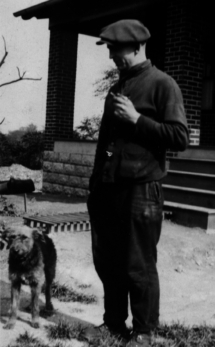 Burt Kennedy with Dog