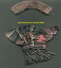 46th Canadian Patch & Kilts Emblem for Headgear