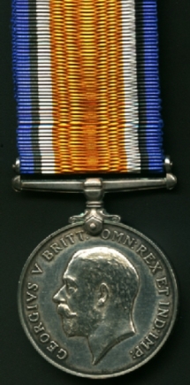 British War Medal & Ribbon, Front