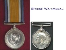 British War Medal Display