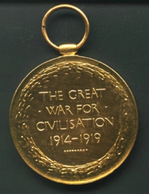 British Victory Medal Rear