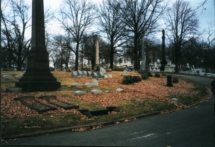 Uniondale Cemetery showing location of Kennedy Plot