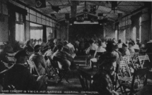 Band Concert in YMCA hut, Orpington, Post Card