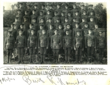 1915, 33rd Battalion, B.R. Kennedy 2nd row from top, 2nd from left. More Colors in this one.