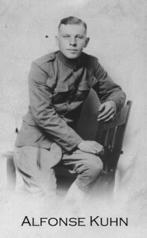 Alfonse "Fonse" Kuhn in WWI uniform.