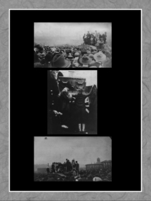 Pictures from Bond Rally near Carnegie Mellon University. People standing on Tank.